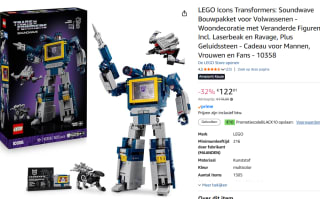 LEGO Icons Transformers: Soundwave Bouwpakket voor €112,01 dmv code bij Amazon