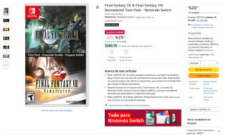 Juego Final Fantasy VII & VIII Remastered por $629 | Oferta Amazon