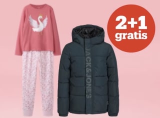 2+1 gratis op baby- en kinderkleding van oa B.Nosy, Noppies en meer tot 50% korting