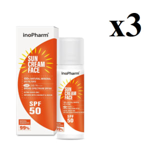 3 x inoPharm Sun Cream Crema Solar Facial SPF 50 35g por 11.97€