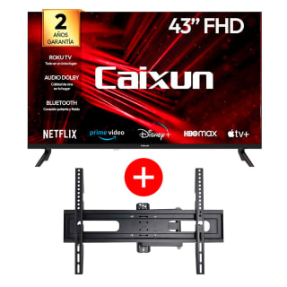 Combo Smart TV LED 43" Caixun FHD Roku + Soporte de Pared por $184.990