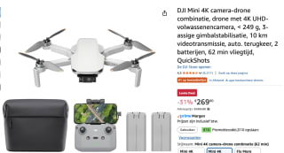 DJI Mini 4K Fly More Combo drone voor €269 bij Amazon