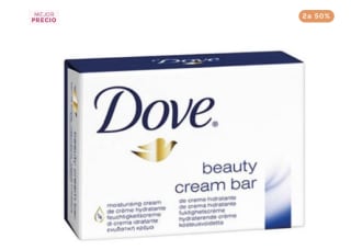 DOVE Beauty Cream Bar | 2UD Pastillas de jabón hidratante