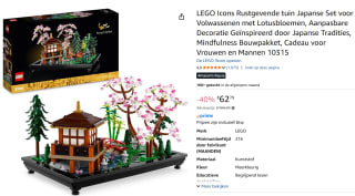 LEGO Icons Rustgevende tuin Botanisch Mindfulness voor €62,79 bij Amazon
