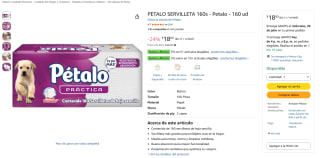 Servilletas Pétalo 160 uds por $18 | Oferta Amazon