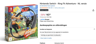 Ring Fit Adventure - Nintendo Switch voor €40 bij Amazon