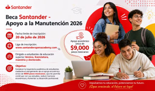 $9,000 en Beca Open Academy | Santander