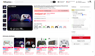 Control GameSir T4 Nova Lite por $347 | AliExpress