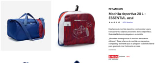 Mochila Deportiva Essential 20L por $149 | Decathlon
