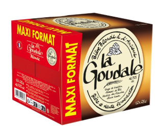 Pack 12 Bières blondes à l'ancienne La Goudale - 25 cl à 6,19€