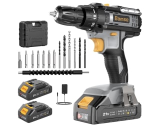 Bamse Taladro Atornillador Batería 21V 2x2.0Ah 42N.m Gris por 27.99€