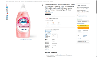 Dawn Lavatrastes 750ml por $49 | Oferta Amazon