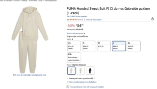 PUMA joggingpak voor €34,95