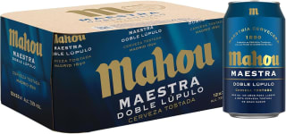 12 latas Mahou Maestra Doble, Cerveza Tostada 33 cl + 5.56 recompensa por 10.73€