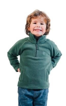 Polar Infantil Greenlife Liso V26 Medio Cierre Oliva Rebaja $4.990 en Dimarsa, Chile