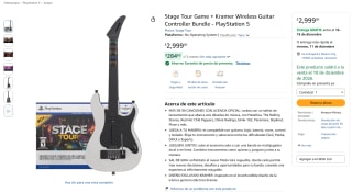 Stage Tour Game + Kramer Guitarra Control Inalámbrica por $2,999 en Amazon
