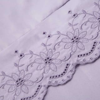 Juego de Sábanas Broderie Dreams 1,5 Plazas Liso Lila Rebaja $5.950 en abc, Chile