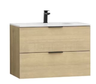 Ensemble meuble sous-vasque Forest 80 cm + vasque céramique + miroir à 129€