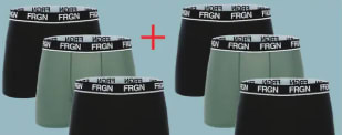Lot de 6 boxers Freegun pour 12,99€ chez Auchan