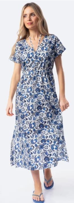 Vestido largo estampado de mujer TEX por 9.99€
