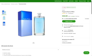 Fragancia Nautica Voyage 200ml por $332 | Oferta Bodega Aurrera