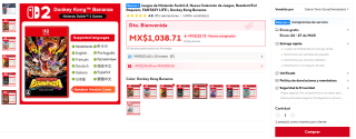Donkey Kong Bananza para Switch 2 por $958 | Oferta AliExpress