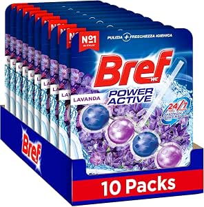 10 unidades Bref Power Activ Lavanda Limpiador Baño Antical por 9.63€