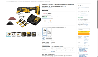 Kit DeWalt DCS356D1 20V por $2,423 | Oferta Amazon