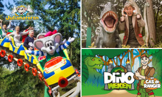 Voucher voor de Dinoweken bij Kinderpretpark Julianatoren voor €17,50 via Social deal