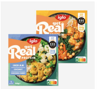 Diverse Iglo Proteïne maaltijden voor €3,39 bij de Aldi