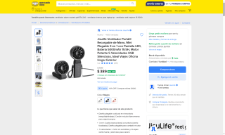 Ventilador Jisulife por $389 | Mercado Libre