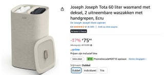 Joseph Joseph Tota 60 liter wasmand voor €65,99 dmv code bij Amazon