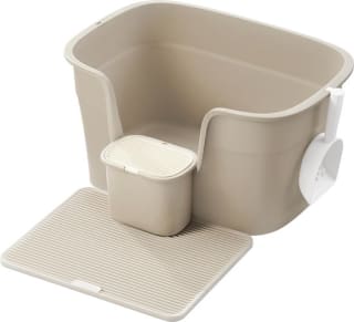 Extra grote kattenbak Cappuccino Beige voor €29,95 bij Bol