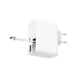 Ksix Cargador GaN 65W USB-C Retráctil por 14,99€