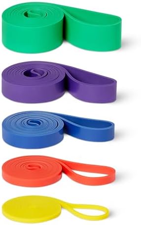 Amazon Basics Exercise Resistance Bands – Set of 5 – £6.29