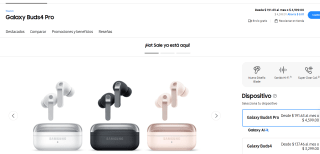 Audífonos Samsung Galaxy Buds 4 Pro por $2,402 | Mercado Pago