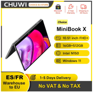 CHUWI MiniBook X N150 16GB 512GB por 293,10€