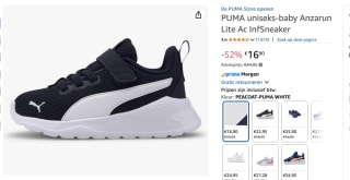 Puma Anzarun Lite sportschoenen voor kinderen voor €16,90 bij Amazon