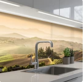 Keukenachterwand op maat met 76% korting – bijv. 60x150cm voor €29,99