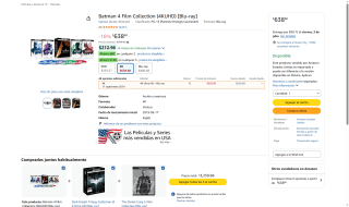 La Batman 4 Film Collection 4K por $639 | Oferta Amazon