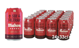 Mahou Sin Filtrar 24x33cl a solo 12€