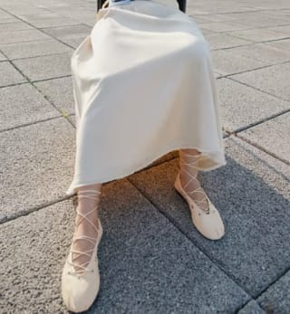Bailarina piel tiras cruzadas por 19.99€