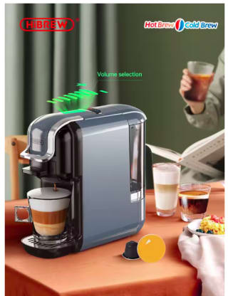 HiBREW 5 en 1 máquina café cápsulas molido por 69,21€.