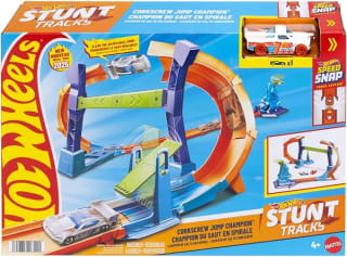 Hot Wheels Sprong door de Spiraal Trackset met Auto voor €15,24 bij Amazon