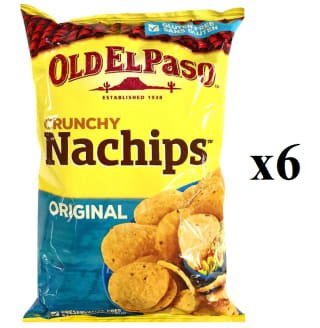 6 Bolsas de Nachips Old El Paso 185 g por 9.95€