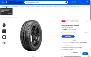 Conjunto 4 Llantas 205/55 Rin 16 91V por $5,056 | Walmart