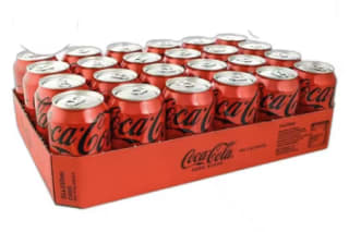 24 latas Coca-Cola Sabor Original o Coca-Cola Zero Azúcar por 12.04€