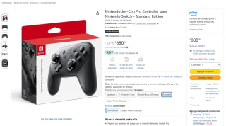 Control Nintendo Joy-Con Pro Standard por $880 en Amazon