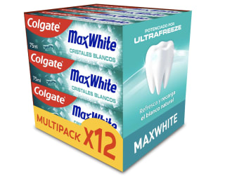 Colgate Max White pasta de dientes cristales blancos 12x75ml por 19,09€