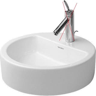 Vasque lavabo céramique à poser à 98€